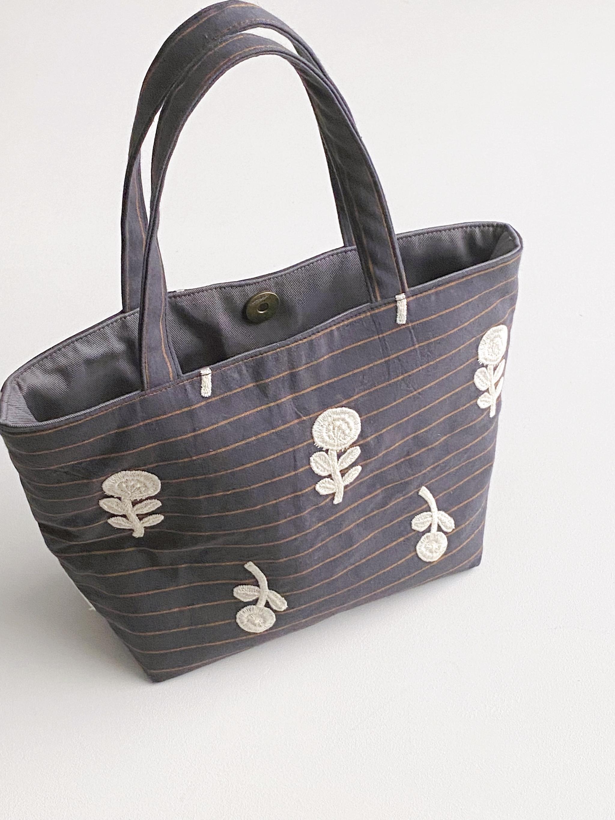 ミニトートバッグ　ミナペルホネン生地使用　ボヌール | 2枚目