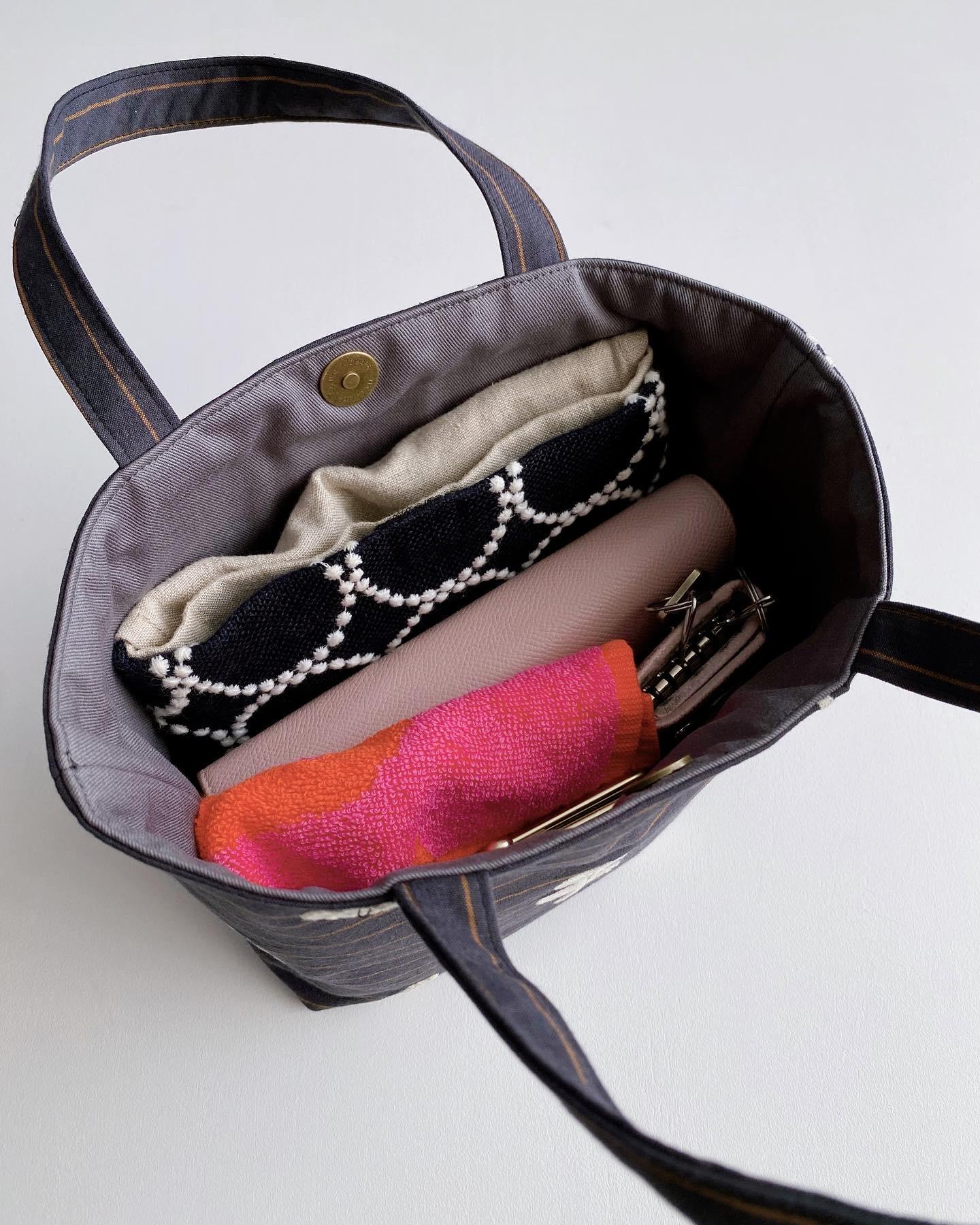 ミニトートバッグ　ミナペルホネン生地使用　ボヌール | 4枚目