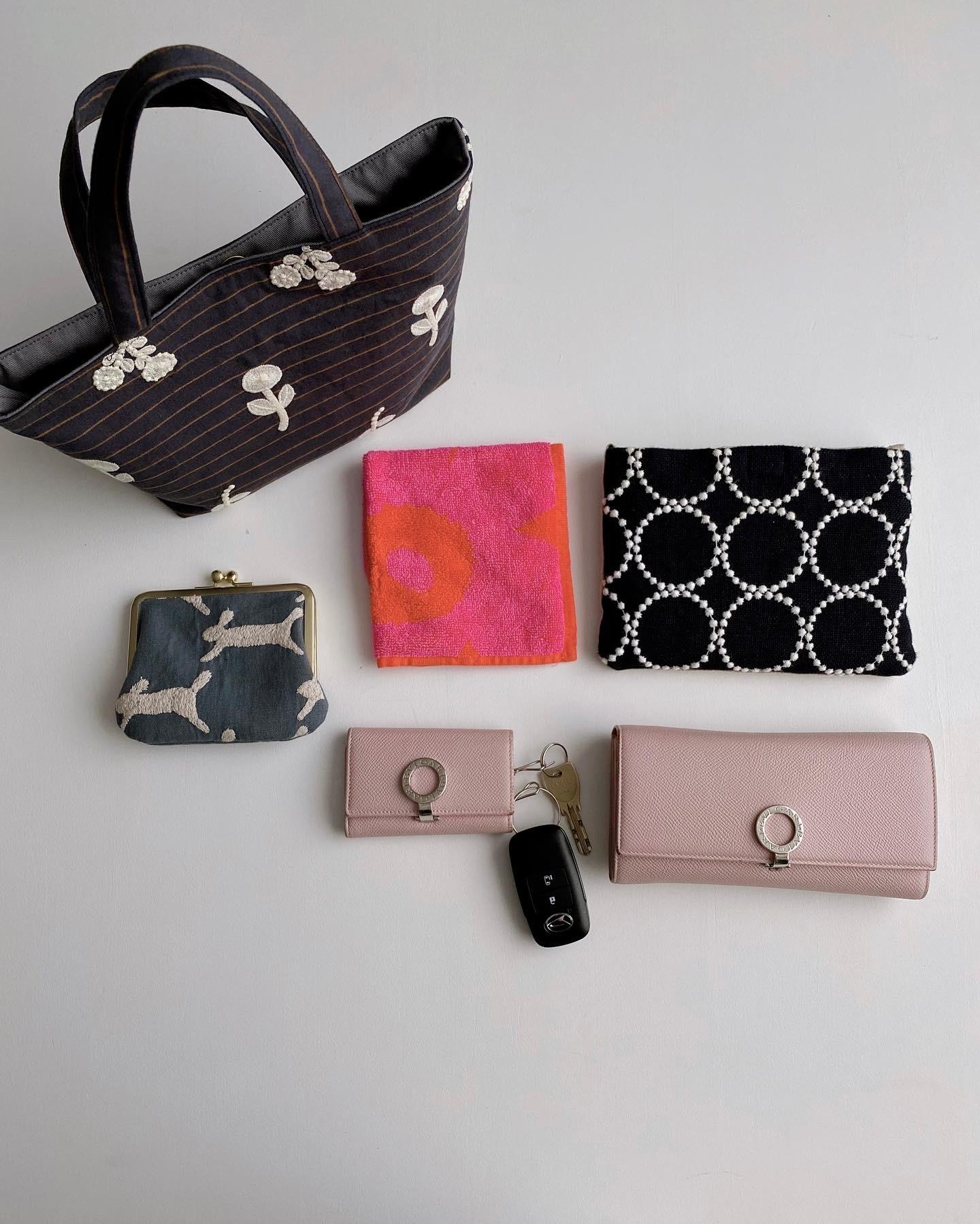 ミニトートバッグ　ミナペルホネン生地使用　ボヌール | 5枚目