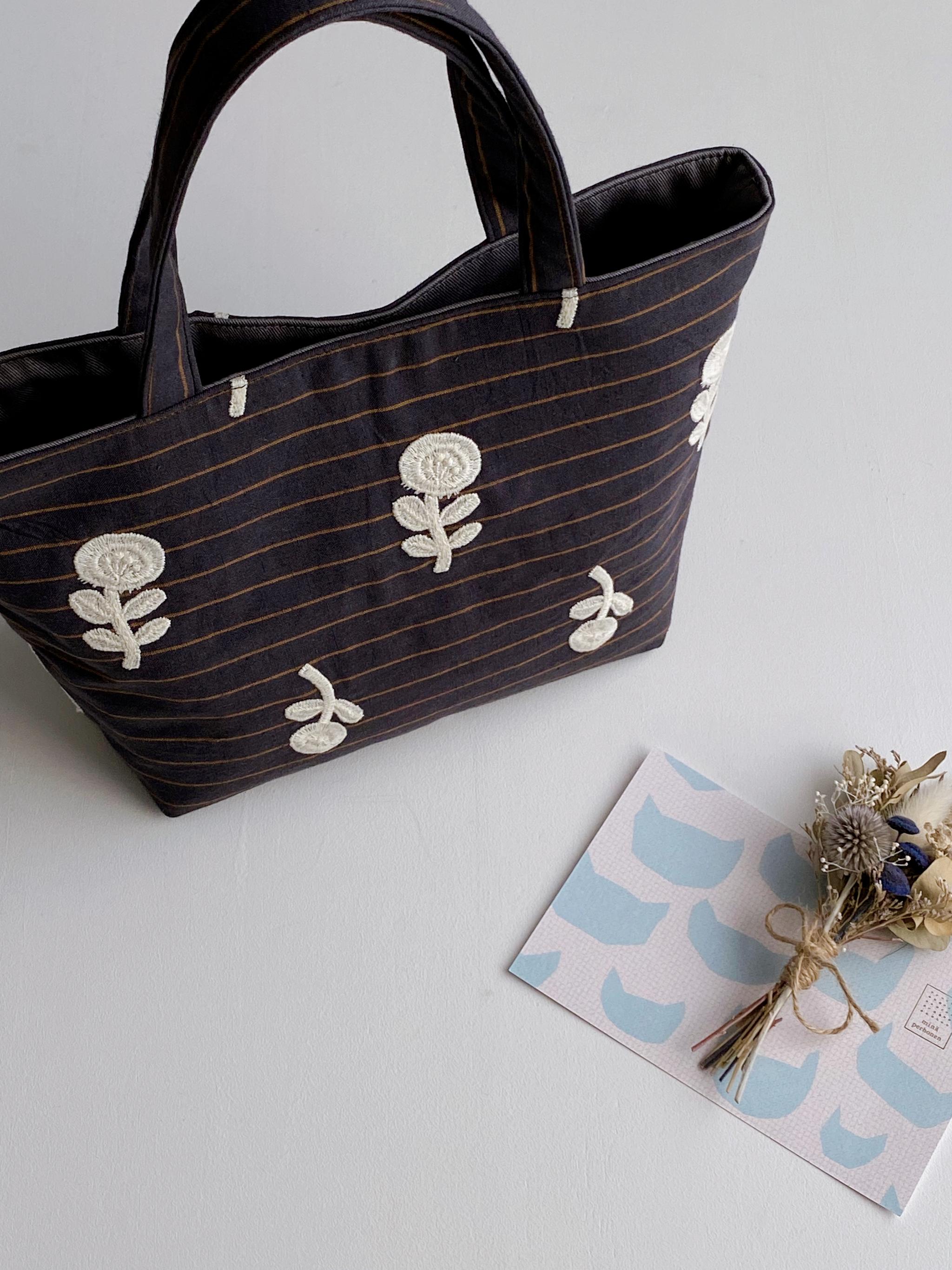 ミニトートバッグ　ミナペルホネン生地使用　ボヌール | 6枚目