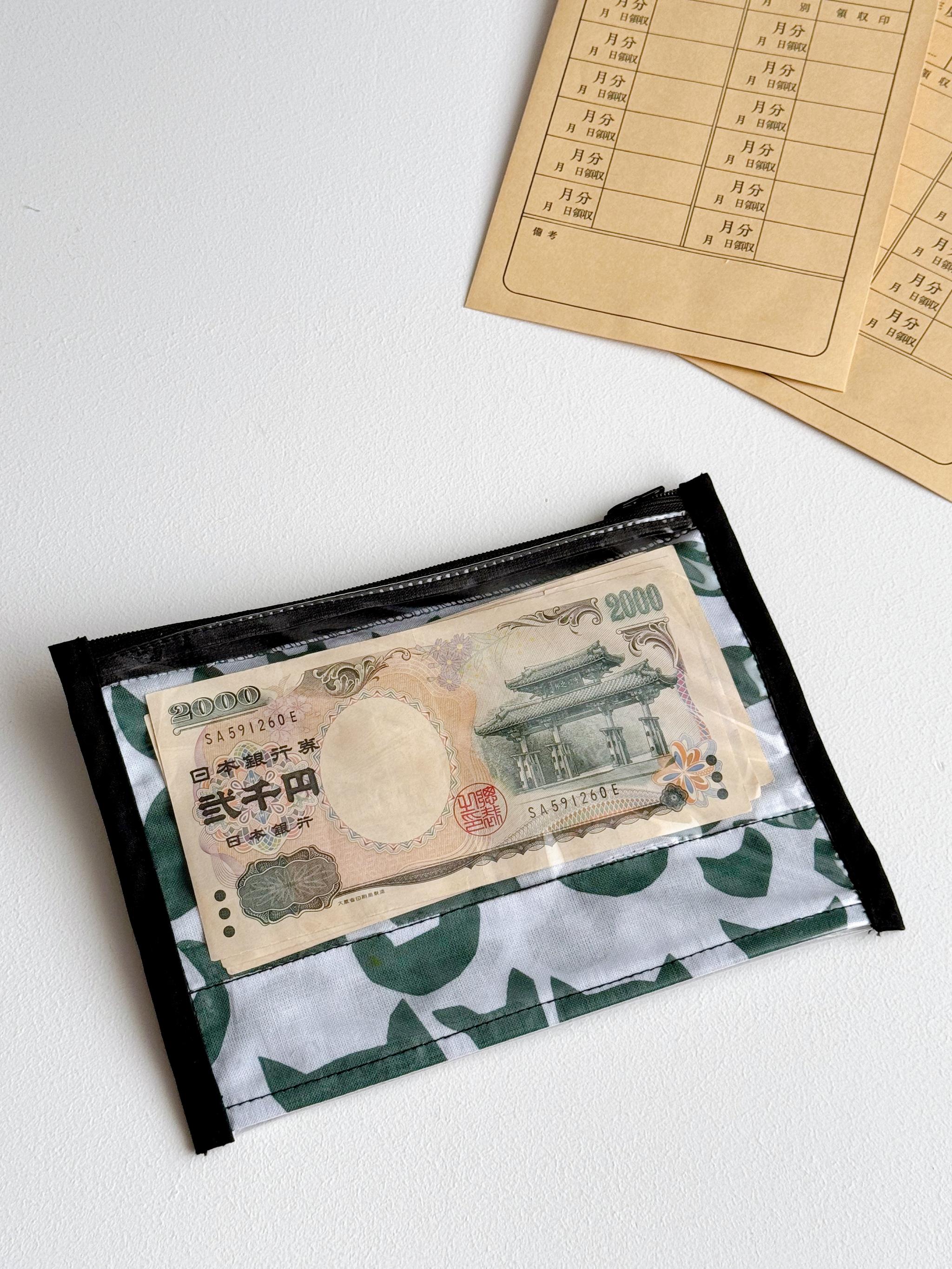 簡単仕分け！お金管理ポーチ♡ ⁡【両面クリアタイプ】anone-anone light blue | 5枚目