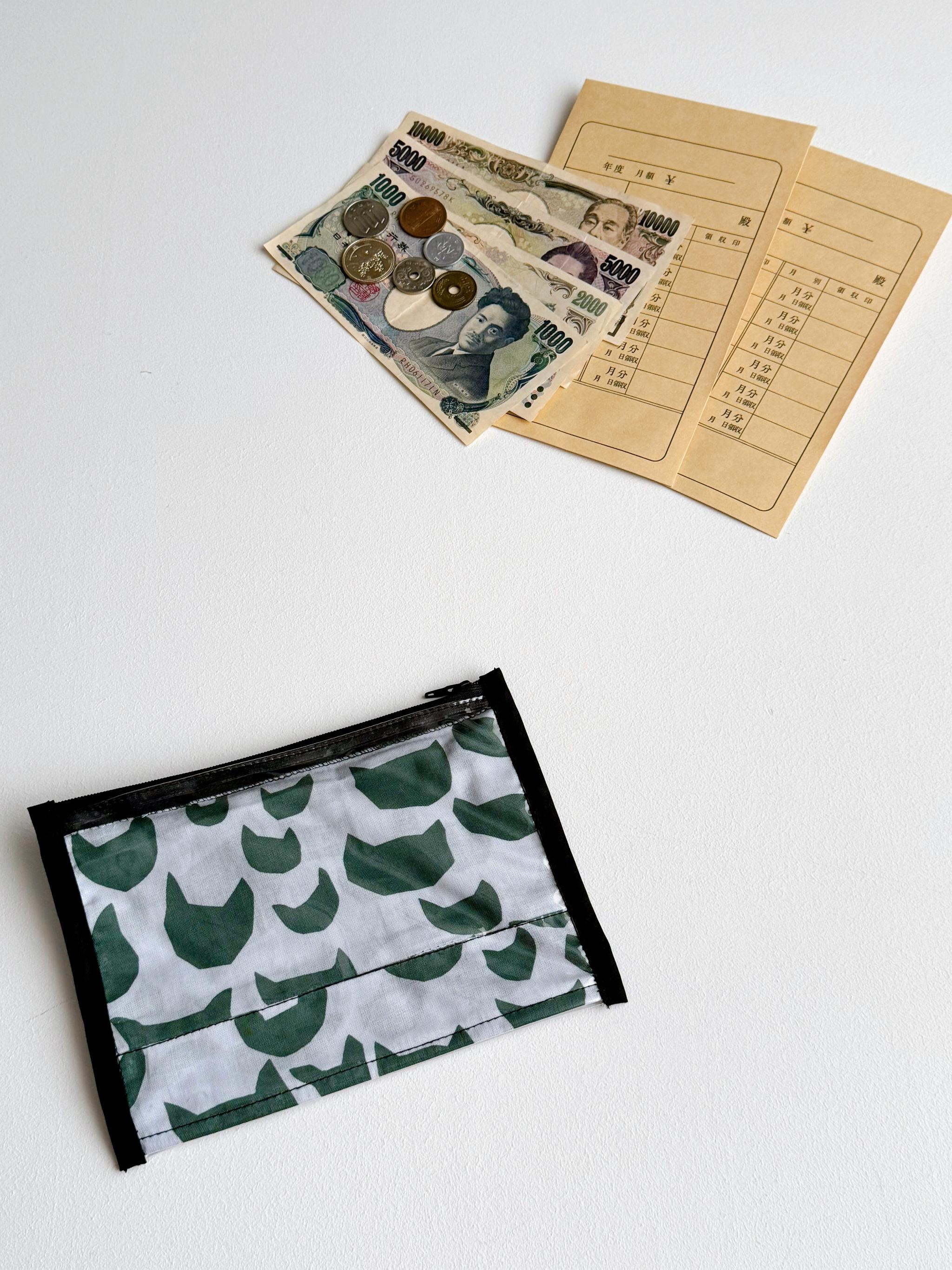 簡単仕分け！お金管理ポーチ♡ ⁡【両面クリアタイプ】anone-anone light blue | 6枚目