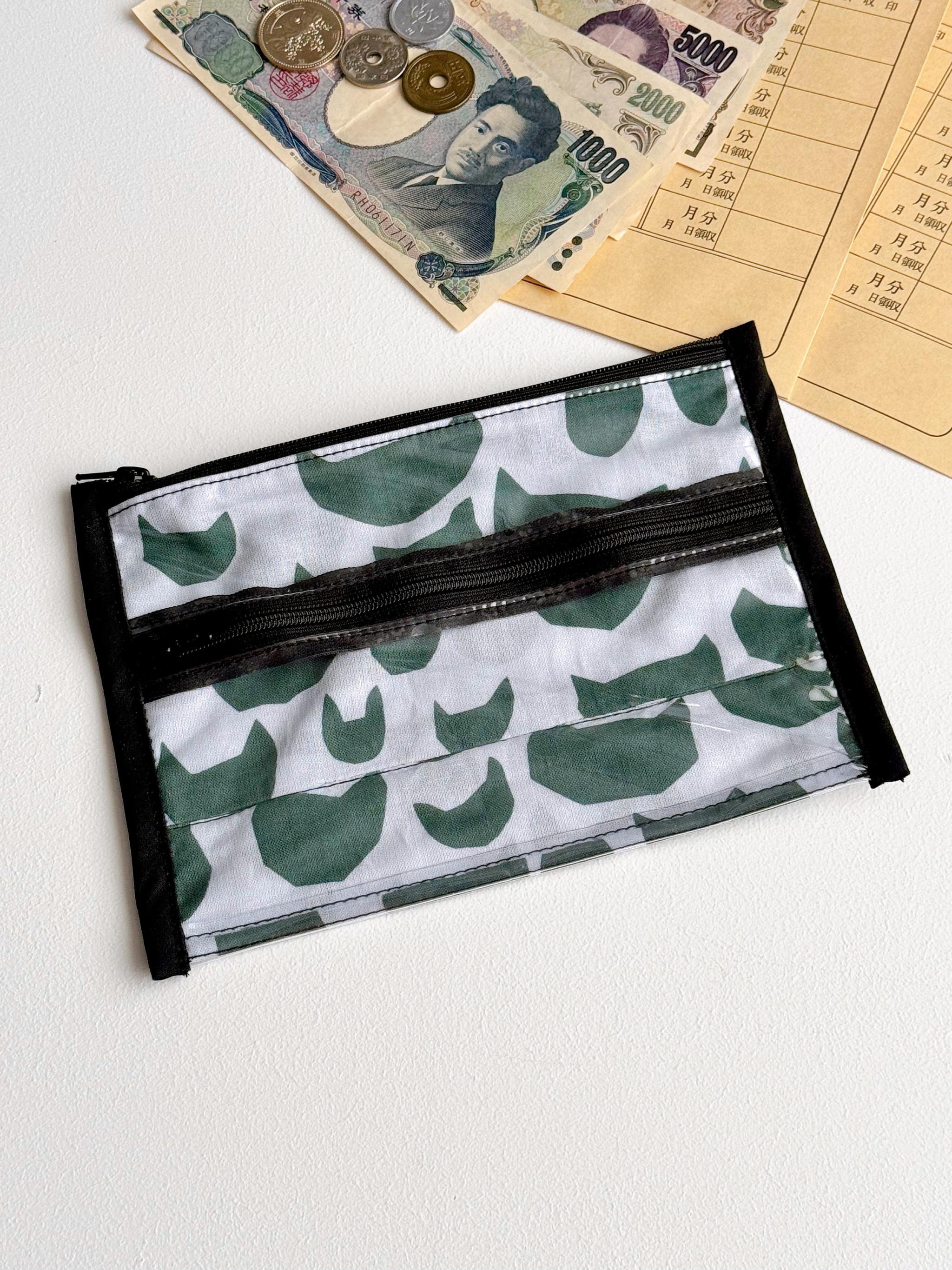 簡単仕分け！お金管理ポーチ♡ ⁡【両面クリアタイプ】anone-anone light blue | 9枚目