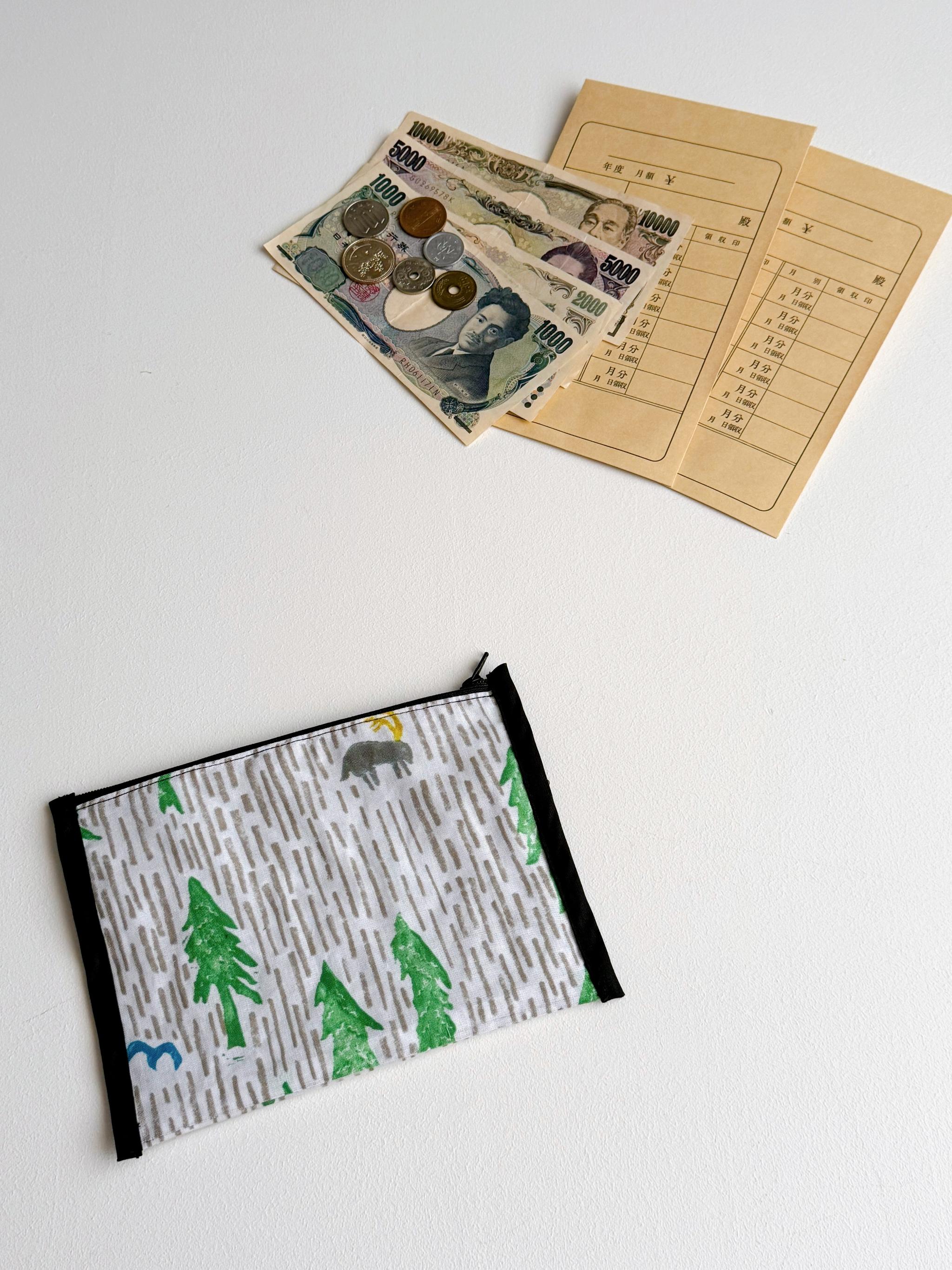 簡単仕分け！お金管理ポーチ♡ ⁡【片面クリアタイプ】one day white | 6枚目