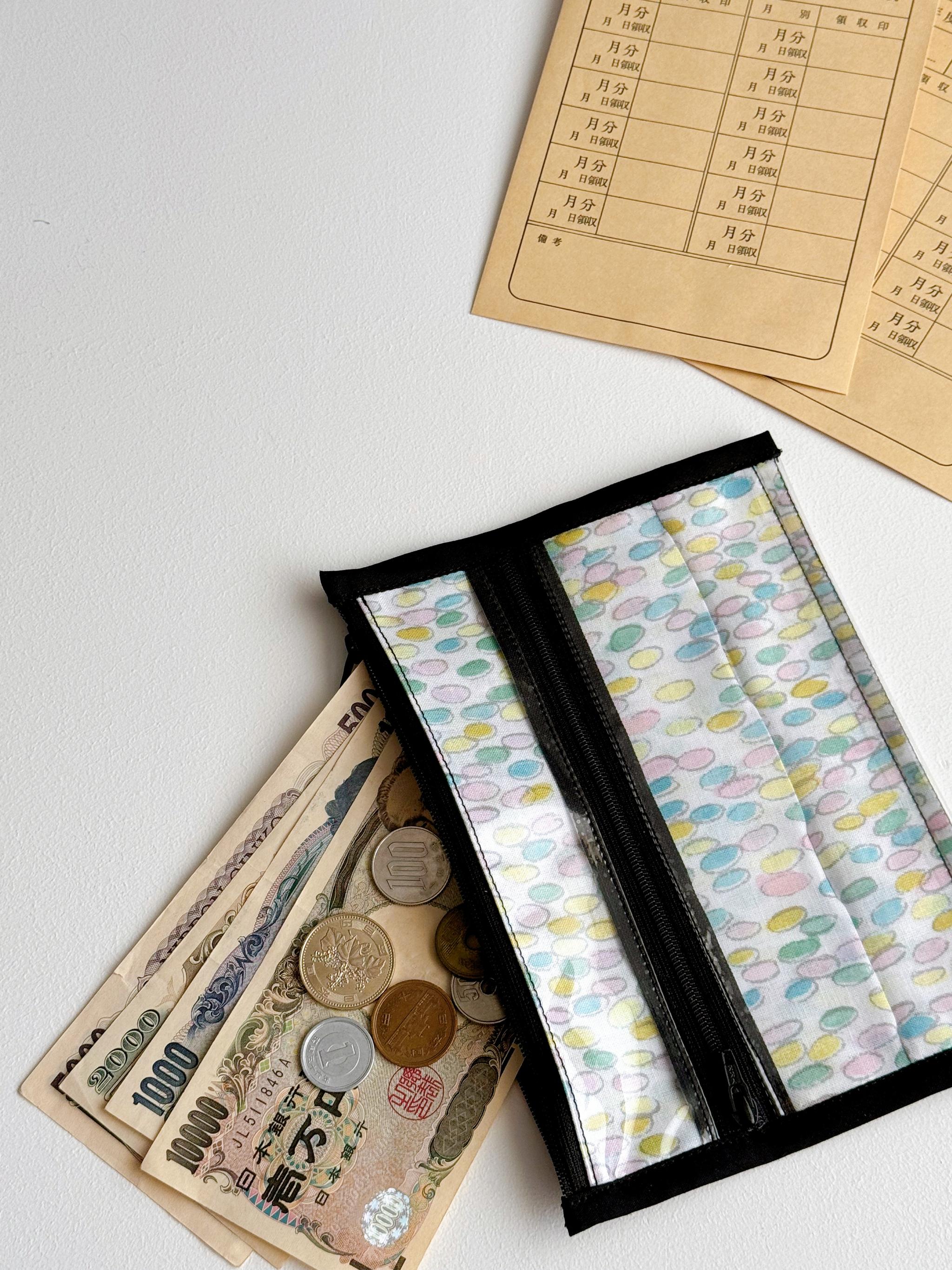 簡単仕分け!お金管理ポーチ♡ 【両面クリアタイプ】jellybeans | 3枚目